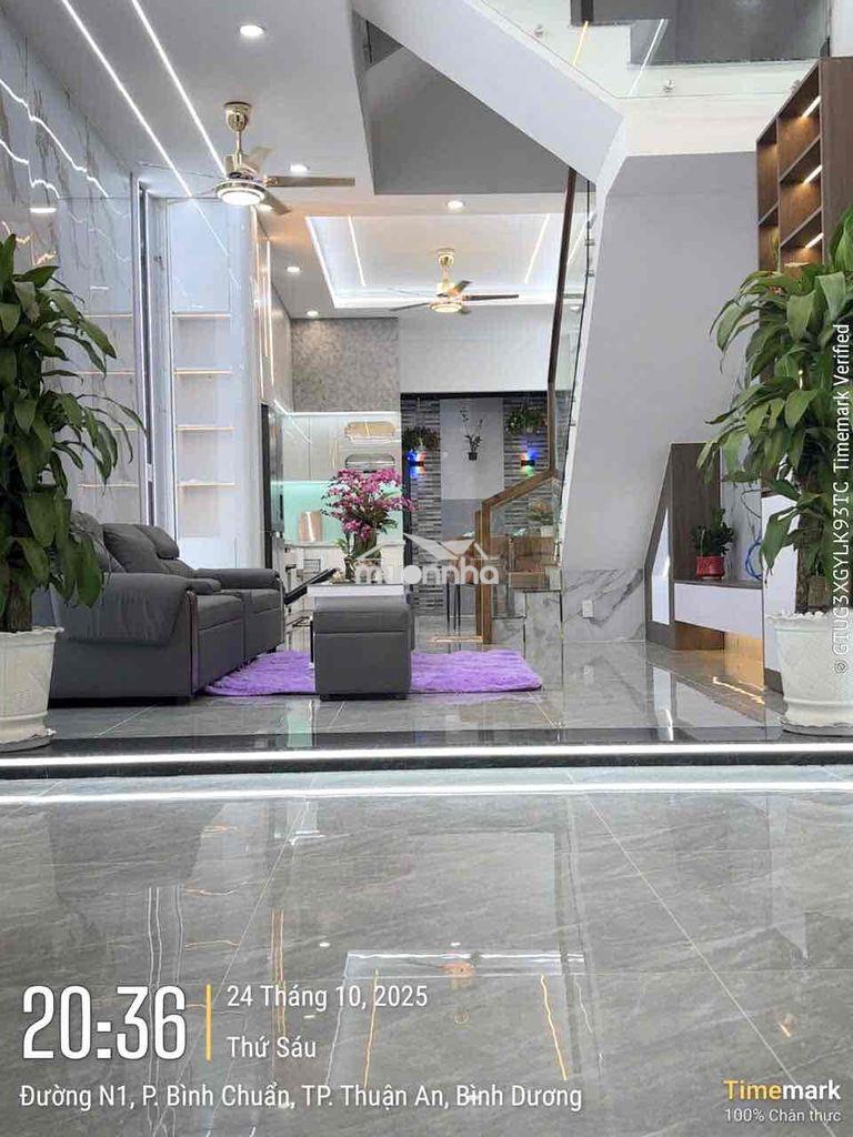 Nhà 2 lầu 1 trệt bình chuẩn,thuận an,đầy đủ nội thất,đường 7m đậu ô to - Ảnh 3