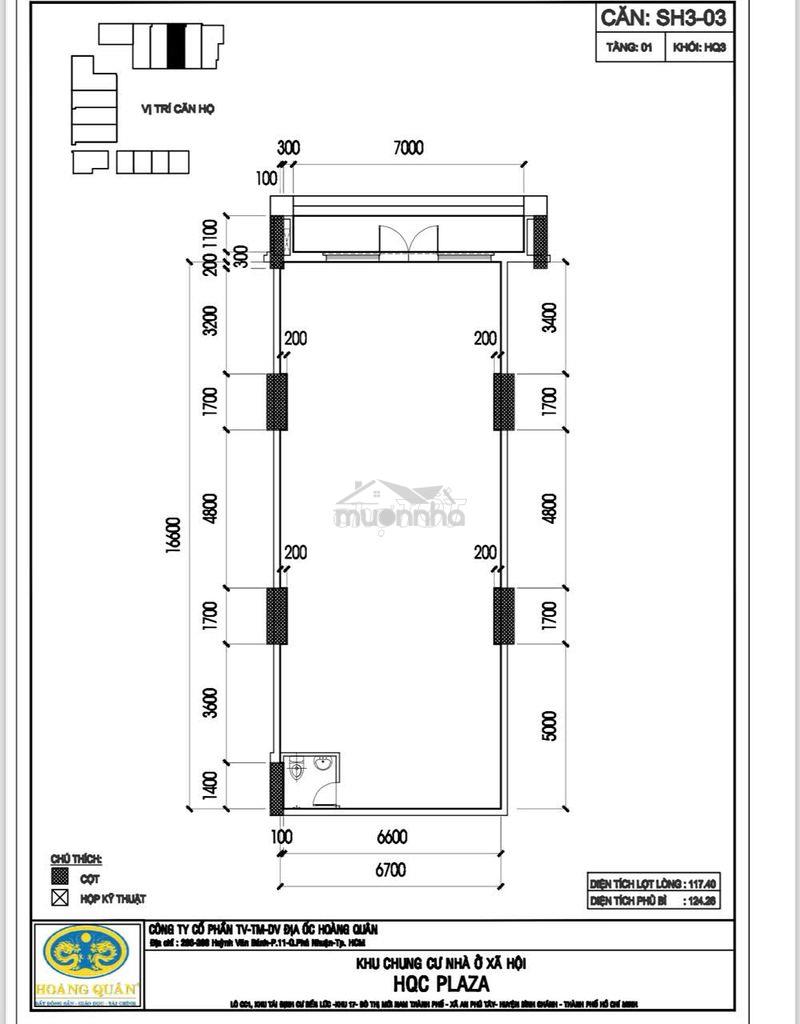 Bán shophouse hqc plaza, 3,5 tỷ, 124m2, mặt tiền ngang rộng 7m đẹp - Ảnh 4