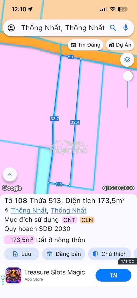Đất nền dong 4 5x30 ấp thái hoà xã phú túc ( nay là xã thống nhất) - Ảnh 2