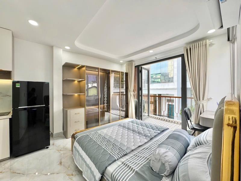 Thuê ngay căn hộ ban công tone luxury cao cấp 40m2 máy giặt riêng ngay phan văn trị gần bạch đằng - tân bình giáp quận 1,3 khu an ninh  - Ảnh 3