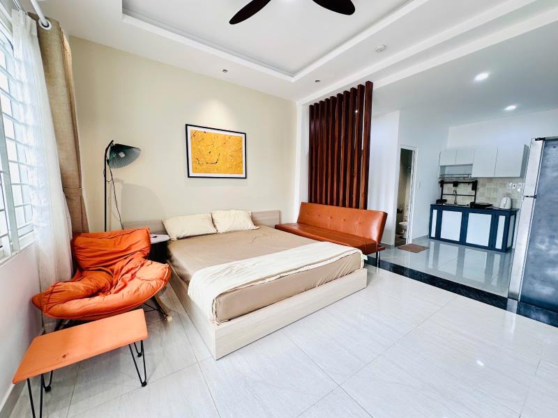 Cho thuê căn hộ 1pn - 40m2 - ban công - full nội thất - gần ngã tư hàng xanh, giáp quận 1