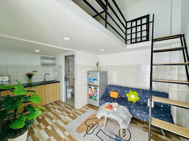 Phòng trọ gác tân bình duplex gần đại học văn hiến