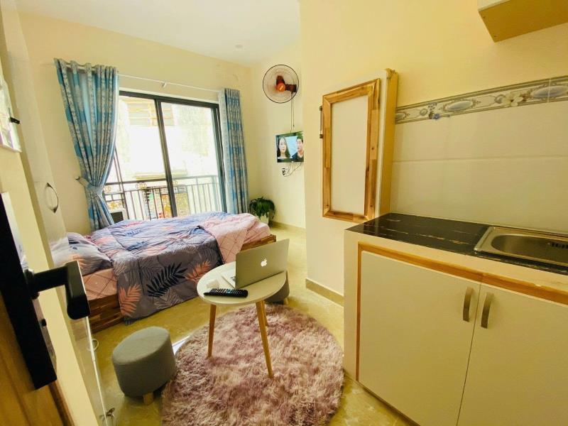 Cho thuê studio có ban công, full nội thất tại phú nhuận - Ảnh 2