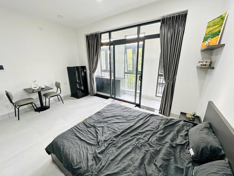 Cho thuê căn hộ studio- full nội thất - boncon to- máy giật riêng- tách bếp-phạm huy thông- bình thạnh - Ảnh 4