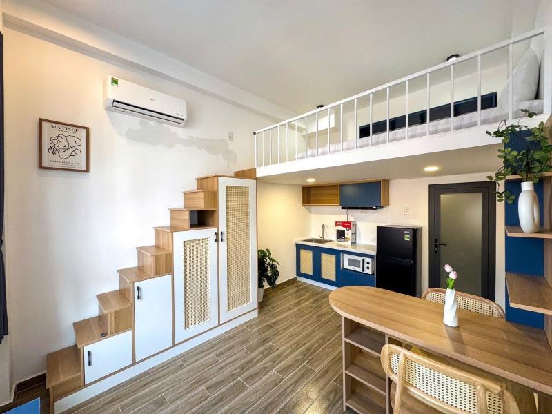 Cho thuê duplex cửa sổ trời full nội thất tại hồ văn huê, phú nhuận