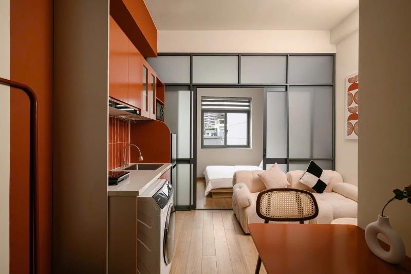 Khai trương phòng tách bếp cao cấp mới 100% thang máy - máy giặt riêng giáp quận 1 - phú nhuận ngay vòng xoay hàng xanh
