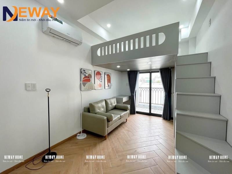 Căn hộ mini dạng vó gác bancol thoang sáng quận tân phú - Ảnh 2