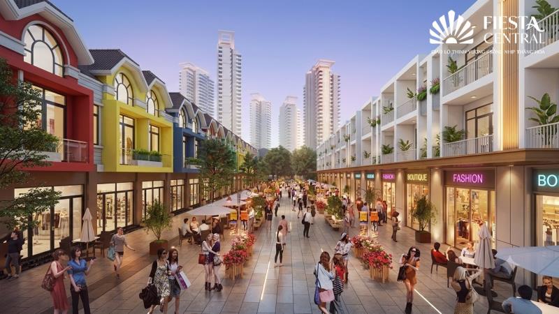 Chỉ 1.3 tỷ sở hữu ngay shophouse 2 mặt tiền fiesta central - tâm điểm tp. mới bình dương - Ảnh 2