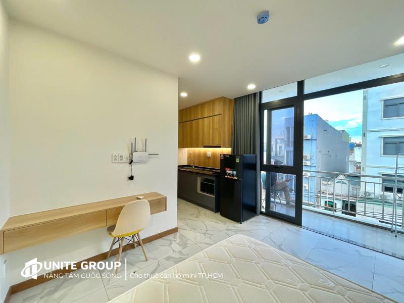 Cho thuê chdv ban công 40m2, cửa sổ thoáng, full nội thất ngay bùi hữu nghĩa, chợ bà chiểu, gần q1, q2, q3 - Ảnh 3
