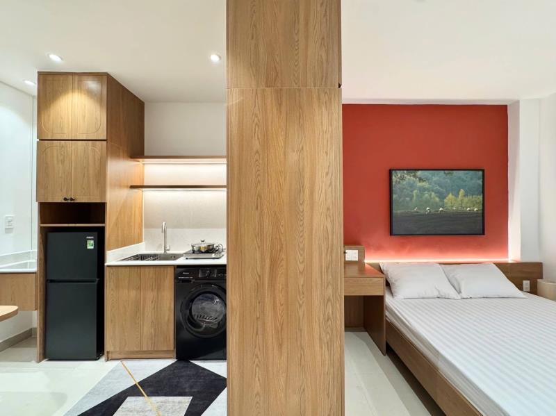 Cho thuê phòng trọ - 25m2 thiết kế hiện đại full nội thất - ngay tại hai bà trưng, quận 3 gần chợ tân định và giáp với quận 1 - Ảnh 2