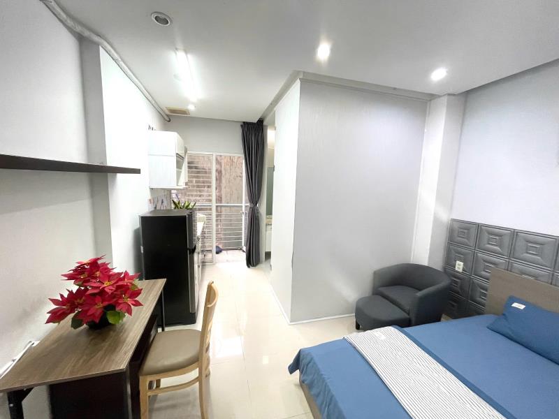 🏙️ Cho thuê căn hộ ban công thoáng mát, máy giặt riêng, full nội thất  võ trường toản bình thạnh | gần chợ bà chiểu, hàng xanh & đại học hutech,gtvt - Ảnh 4