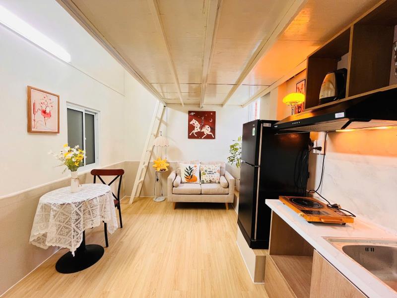 Phòng gác lửng decor xinh – nguyễn đình chiểu, q3 | full nội thất – bếp riêng - Ảnh 2