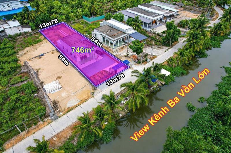 Bán nhà vườn view kênh xã bình đức tdt 764m2, 2pn, 1wc , chòi thủy tạ giá 2,8 tỷ - Ảnh 2