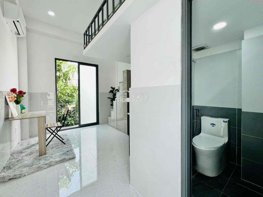 Cho thuê căn hộ có gác - bancol - full nt - sát đầm sen & đh hồng bàng - Ảnh 2