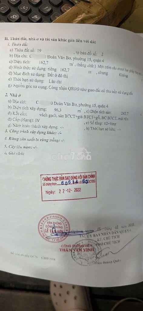 Chính chủ cần bán hẻm 500/