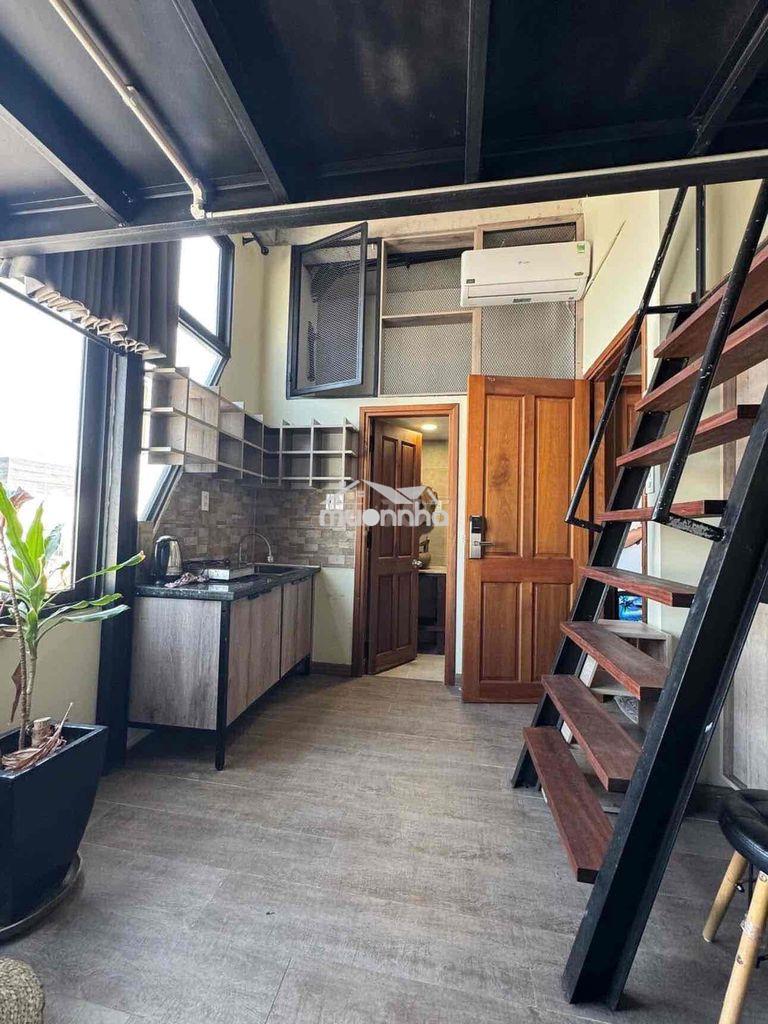 Cho thuê căn hộ duplex tone gỗ cực chill ngay trung tâm bình thạnh - Ảnh 2